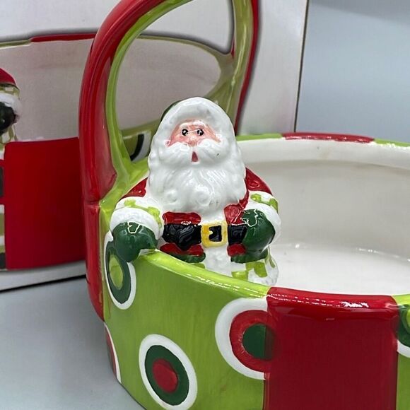 Fitz and Floyd 2008 Holiday cheer basket - Picture 3 of 11